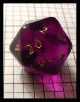 Dice : Dice - 20D - Crystal Caste Large 20D Purple - Ebay July 2010